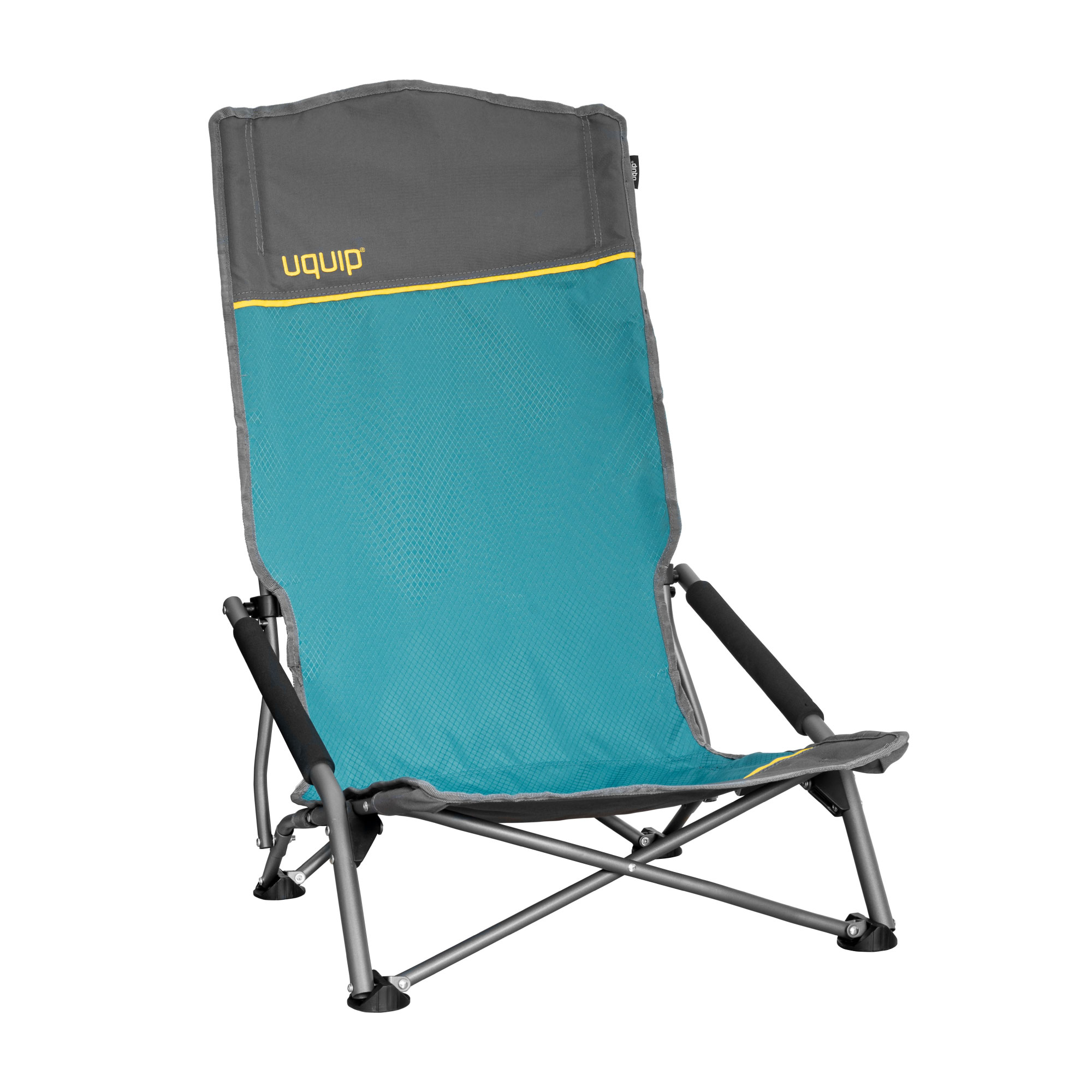 Lounge-Charakter hohe Rückenlehne Blau Uquip Sidney Campingstuhl bis 120 