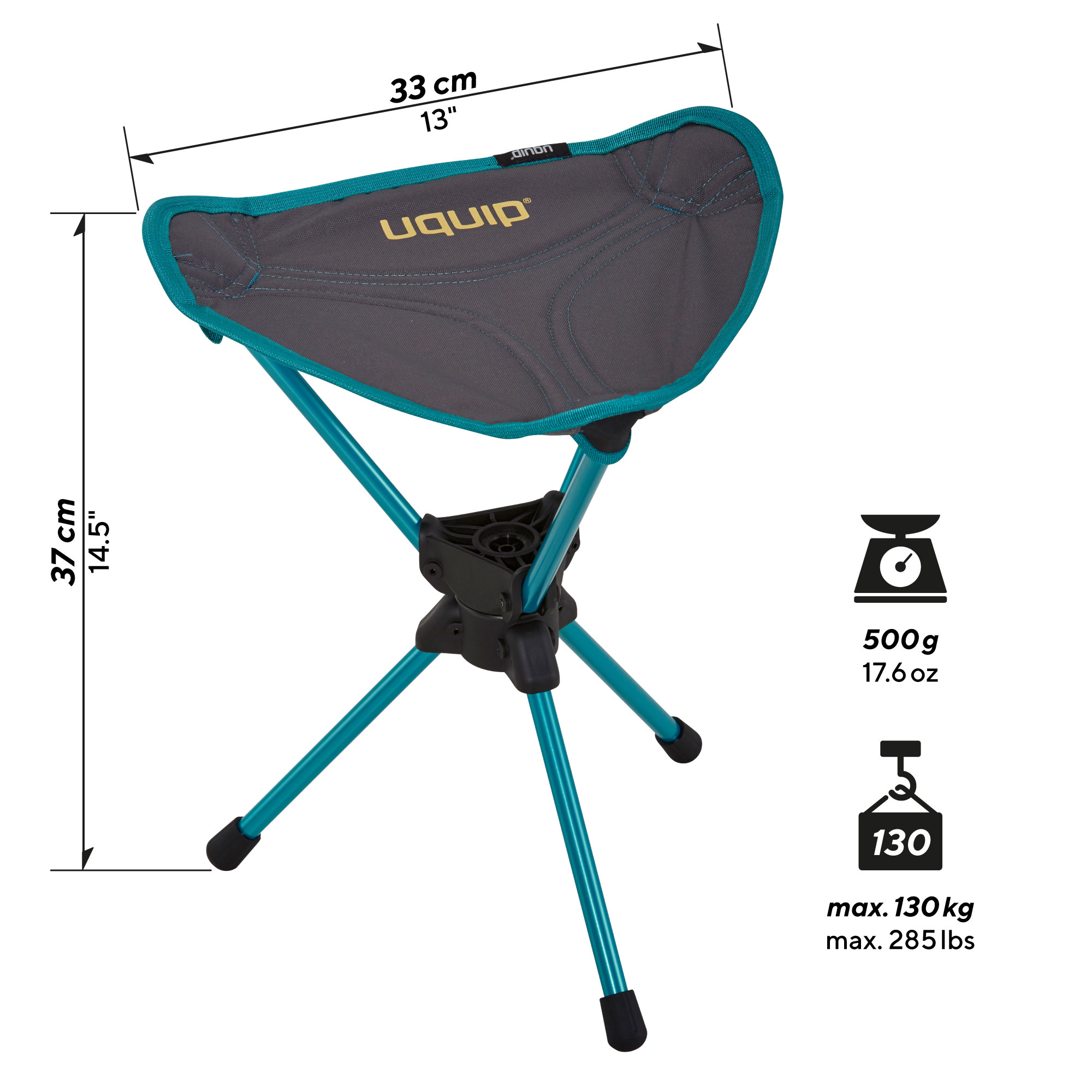 Lightweight 360° Swivel Camping Chair Uquip Three Sixty 